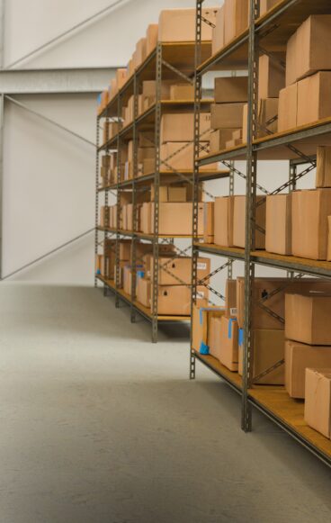 Deliver Box Arrange in Racks